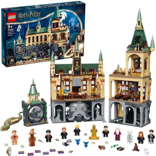 LEGO® 76389 Harry Potter™ Hogwarts Hemligheternas kammare Leksaksslott med stora salen + minifigur 20-årsjubileumsutgåva