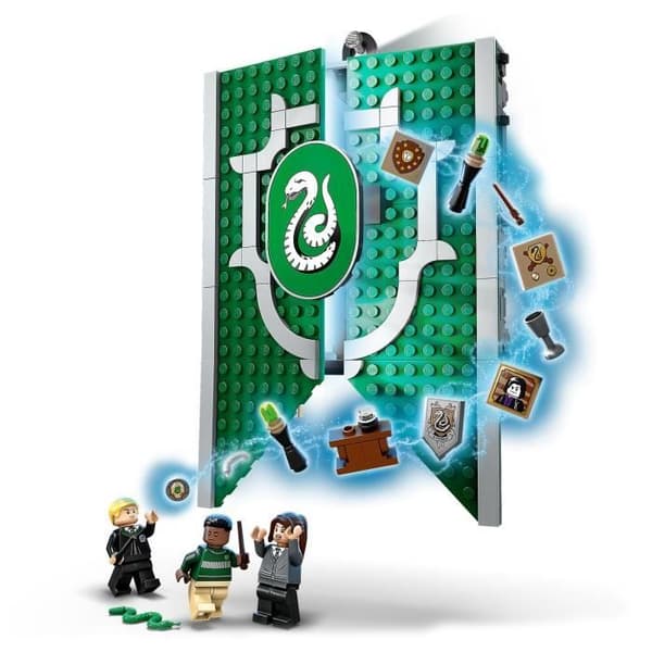 LEGO® Harry Potter 76410 Slytherin House Crest Leksaksslott med Draco Malfoy minifigur