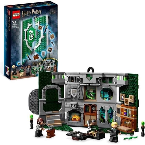 LEGO® Harry Potter 76410 Slytherin House Crest Leksaksslott med Draco Malfoy minifigur