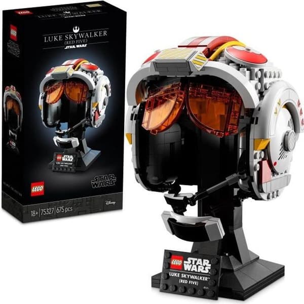 LEGO® 75327 Star Wars Luke Skywalker's Red Five Helmet Samlarmodell, byggbar modell, dekoration och present