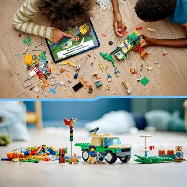 LEGO® City 60353 Räddningsuppdrag för vilda djur, interaktiv byggleksak
