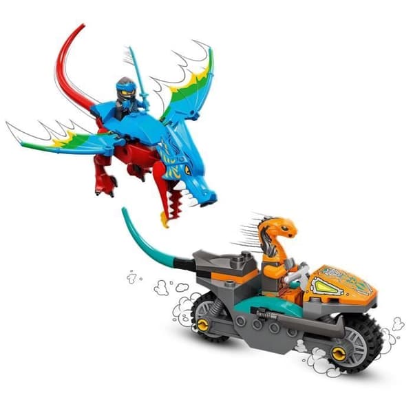 LEGO NINJAGO 71759 Drakens tempel Ninja leksak och minifigurset med motorcykel