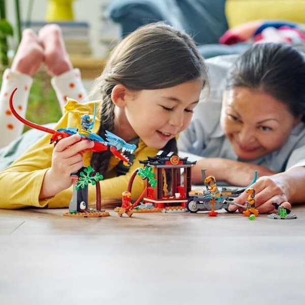 LEGO NINJAGO 71759 Drakens tempel Ninja leksak och minifigurset med motorcykel