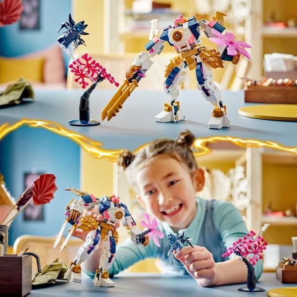 LEGO® 71807 NINJAGO Soras teknologi elementalrobot, barnleksak med Sora minifigur, Ninjapresent