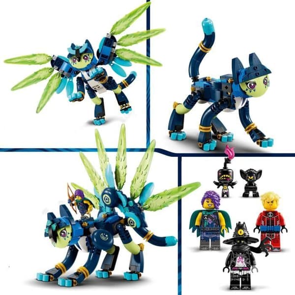 LEGO® 71476 DREAMZzz Zoey och ugglakatten Zian, minifigurleksak för barn, med fantastiskt byggbart djur