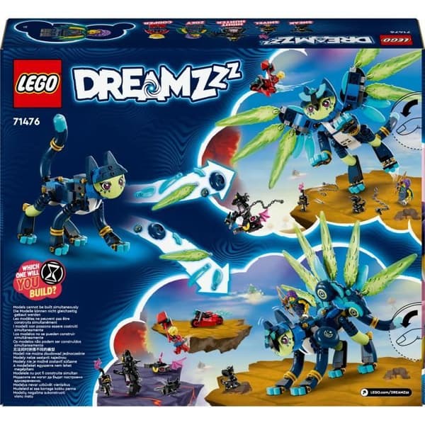 LEGO® 71476 DREAMZzz Zoey och ugglakatten Zian, minifigurleksak för barn, med fantastiskt byggbart djur