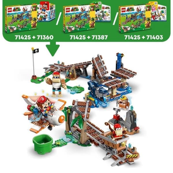 LEGO® Super Mario 71425 Diddy Kong Mine Cart Race Expansion Set, kombinera med startpaket