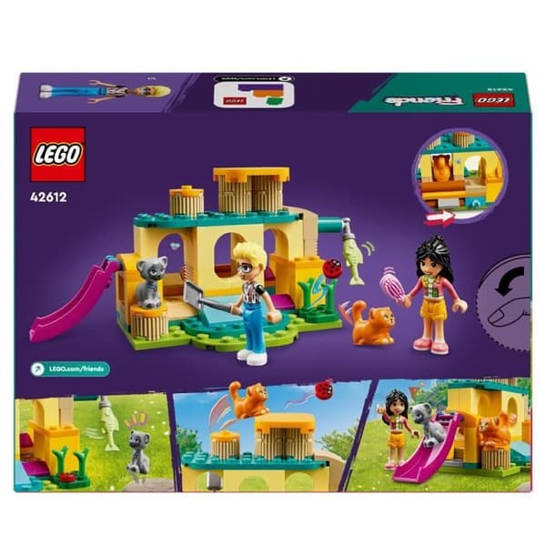 LEGO® 42612 Friends kattäventyr i parken, leksaker med djur och figurer, inklusive Olly, Liann och 2 kattfigurer