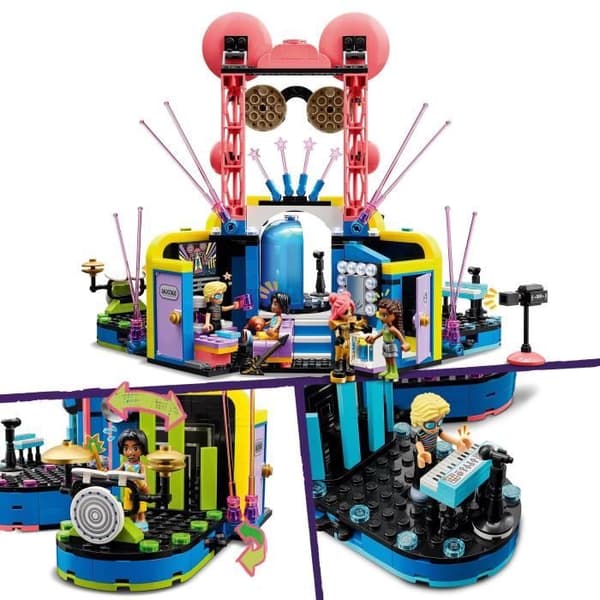 LEGO® 42616 Friends Heartlake City Musical Show, leksak med 4 Andrea-minifigurer, scen och instrument