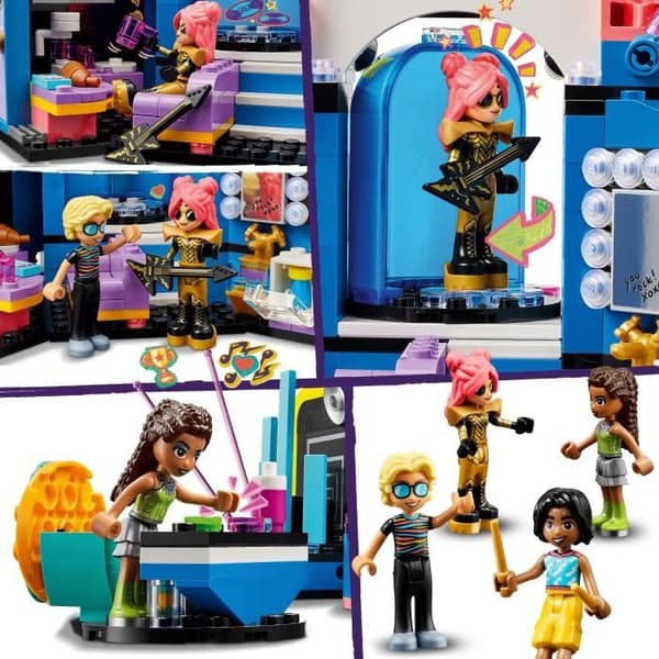 LEGO® 42616 Friends Heartlake City Musical Show, leksak med 4 Andrea-minifigurer, scen och instrument
