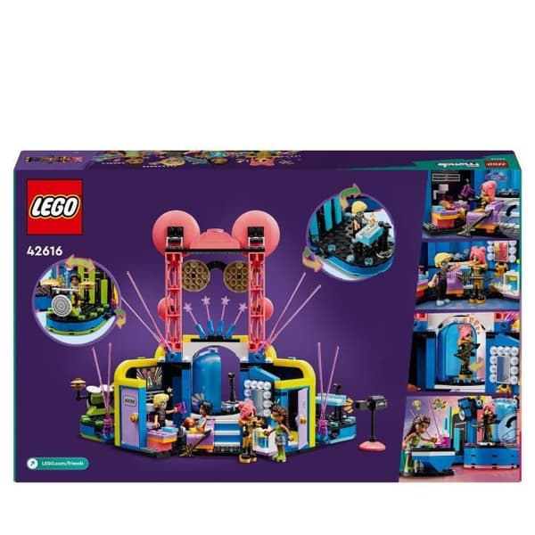 LEGO® 42616 Friends Heartlake City Musical Show, leksak med 4 Andrea-minifigurer, scen och instrument
