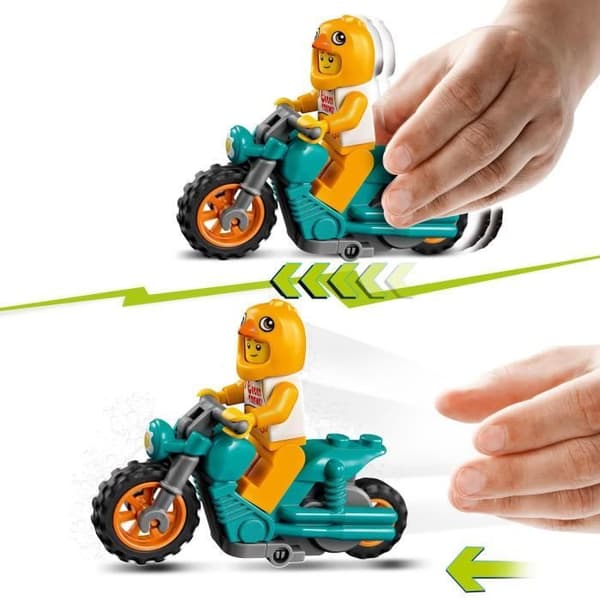 LEGO® 60310 City Stuntz The Pull-Back Chicken Stunt-motorcykel med stuntminifigur, leksak för barn från 5 år och uppåt