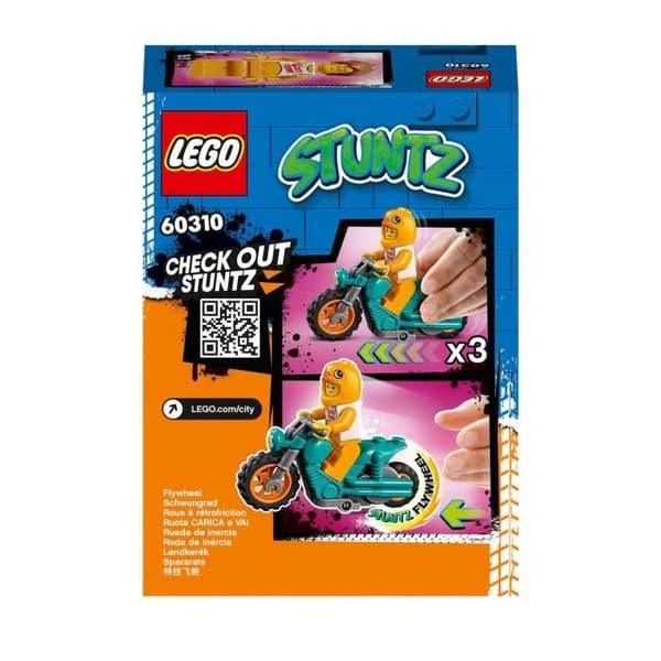 LEGO® 60310 City Stuntz The Pull-Back Chicken Stunt-motorcykel med stuntminifigur, leksak för barn från 5 år och uppåt