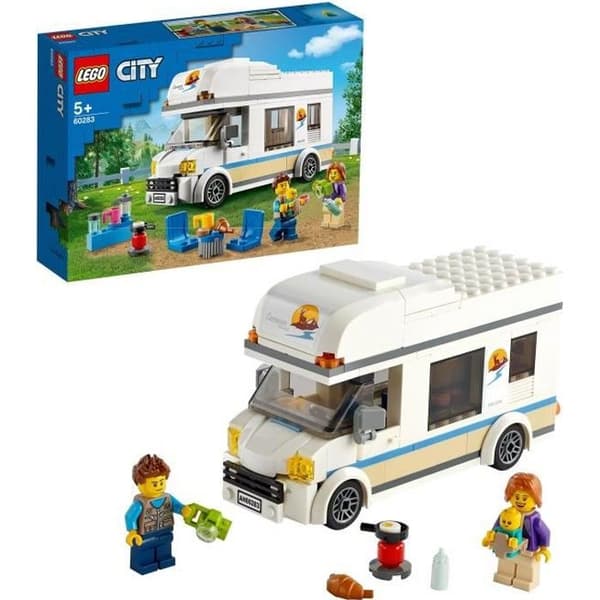 LEGO® City 60283 Holiday husbil, leksak för barn i åldrarna 5, LEGO Forest, Fordon, Camping, Resespel