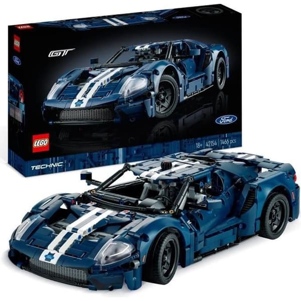 LEGO® Technic 42154 Ford GT 2022, modellbil för vuxna, skala 1:12, avancerad nivå