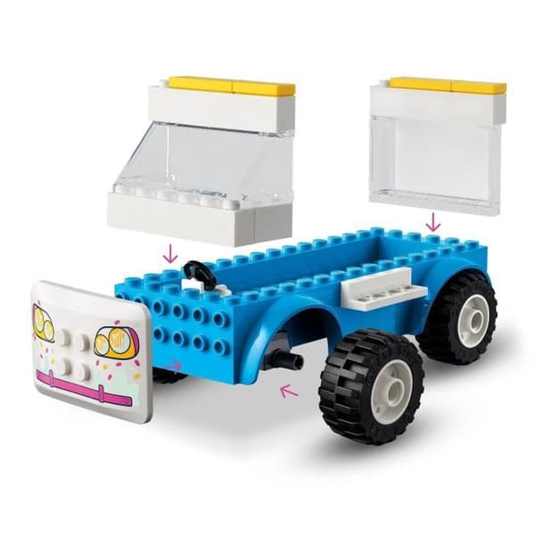 LEGO® 41715 Friends glassbil, byggbar leksak med hundfigurer, fordon och instrumentbräda och Andrea minidockor från 4 år och uppåt