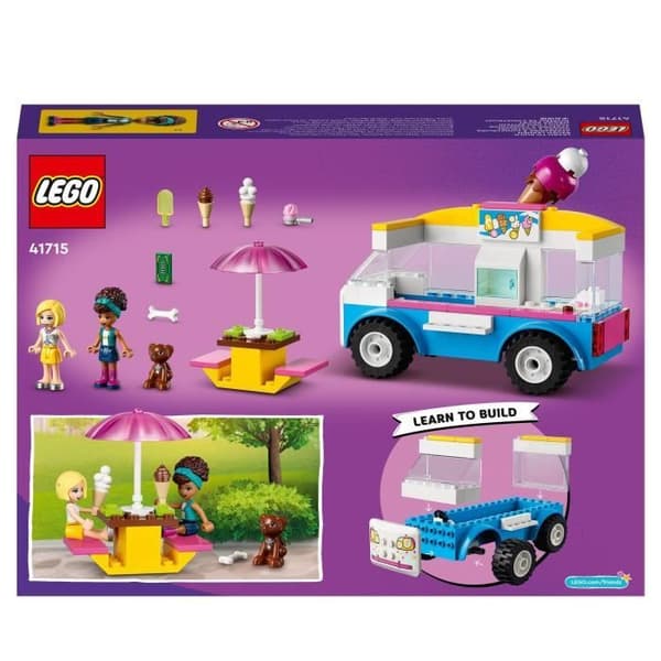 LEGO® 41715 Friends glassbil, byggbar leksak med hundfigurer, fordon och instrumentbräda och Andrea minidockor från 4 år och uppåt