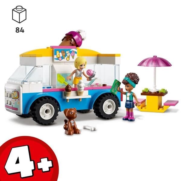 LEGO® 41715 Friends glassbil, byggbar leksak med hundfigurer, fordon och instrumentbräda och Andrea minidockor från 4 år och uppåt