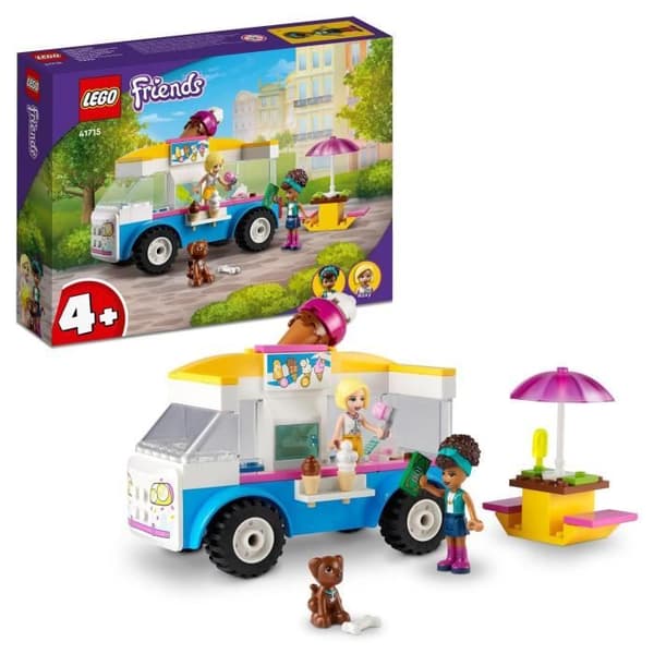 LEGO® 41715 Friends glassbil, byggbar leksak med hundfigurer, fordon och instrumentbräda och Andrea minidockor från 4 år och uppåt