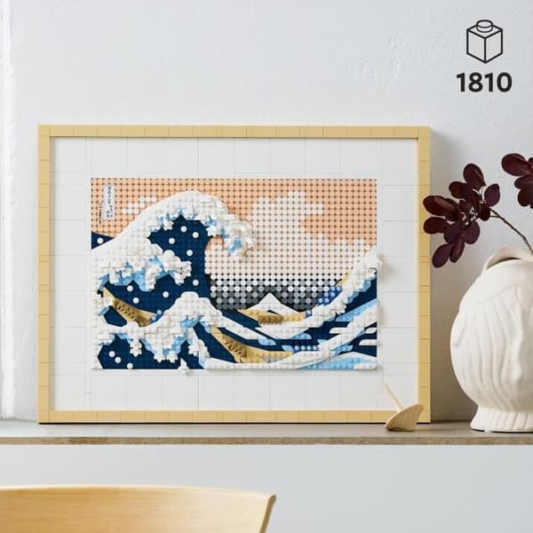 LEGO® ART 31208 Hokusai – Den stora vågen, japansk väggdekoration, kreativ fritid, vuxna