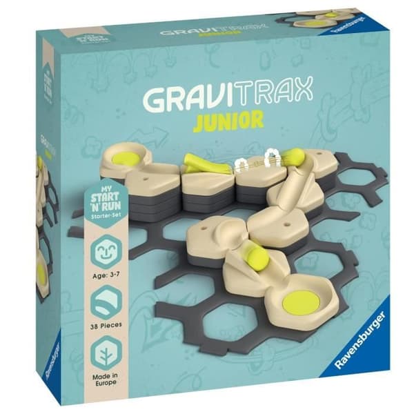 GraviTrax JUNIOR Start and Run expansionsset - Marmorkretsar - från 3 år - 27531 - Ravensburger