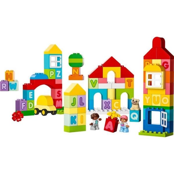LEGO DUPLO Classic 10935 Alphabet City, pedagogisk leksak, Lär dig färger och bokstäver