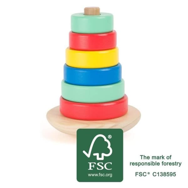 Spel av skicklighet - SMALL FOOT - Stapeltorn Move It - FSC-certifierat trä - Fingerfärdighet - 3 år och uppåt