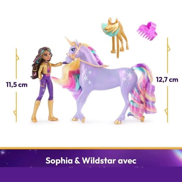 SPIN MASTER UNICORN BOX AND WILDSTAR OCH SOPHIA DOLL Unicorn Academy