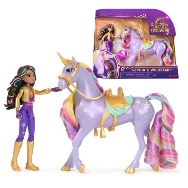 SPIN MASTER UNICORN BOX AND WILDSTAR OCH SOPHIA DOLL Unicorn Academy