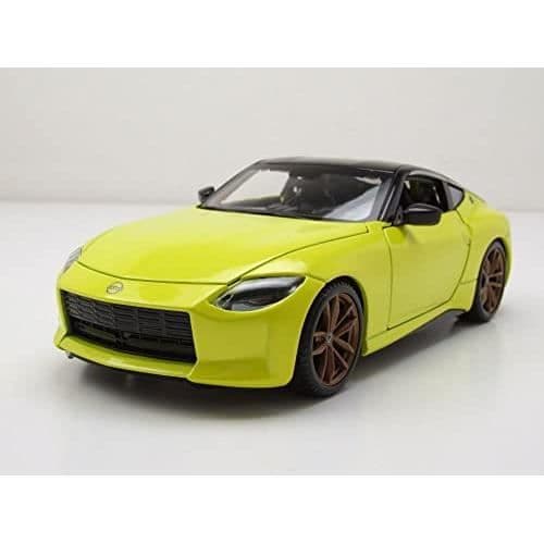 Bil modell - MAISTO - Nissan 400Z 2022 - Gul - Skala 1:24 - Modell för barn
