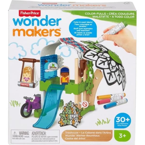 Junior Treehouse Building Kit - Fisher-Price Wonder Makers - 30 mångfärgade bitar