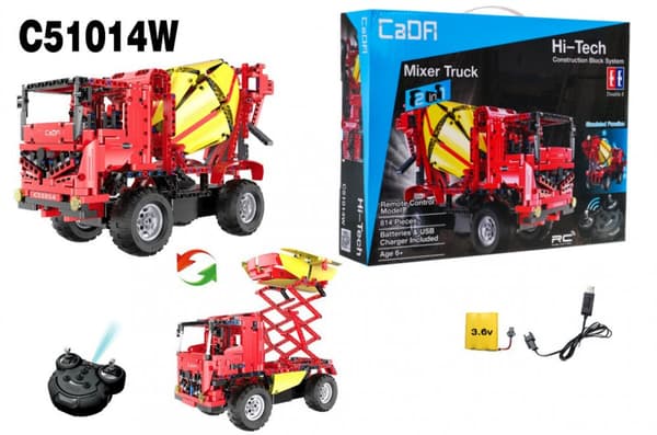 CaDA 814 el Fjernstyret betonblander + lift 2i1 til b?rn 6+