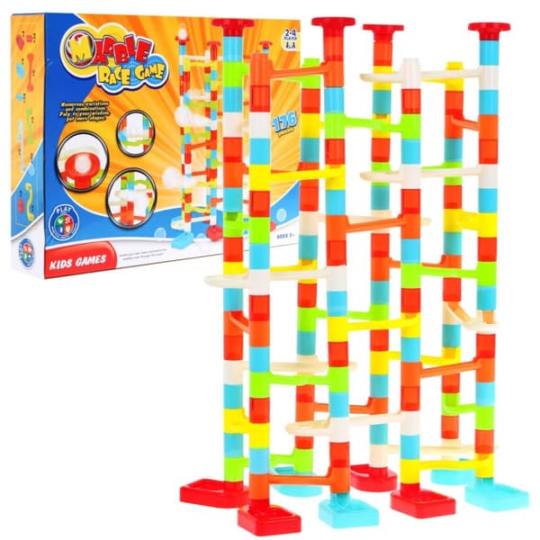 Bollracebana f�r barn 3+ Sj�lvbyggande + M?nga varianter + 176 st.