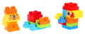 Miniatyrbillede 5 af 6: S?t byggeklodser til b?rn 68 stk. ZOO dyr + klisterm?rker
