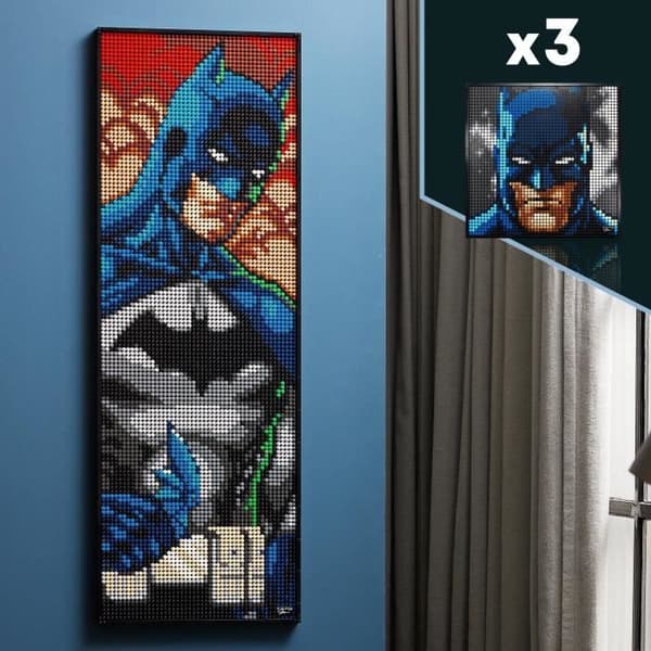 LEGO® 31205 ART Jim Lees Batman-samling, med Jokern eller Harley Quinn, väggdekor för vuxna, presentidé