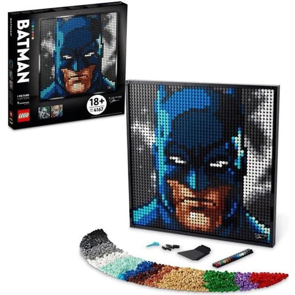 LEGO® 31205 ART Jim Lees Batman-samling, med Jokern eller Harley Quinn, väggdekor för vuxna, presentidé