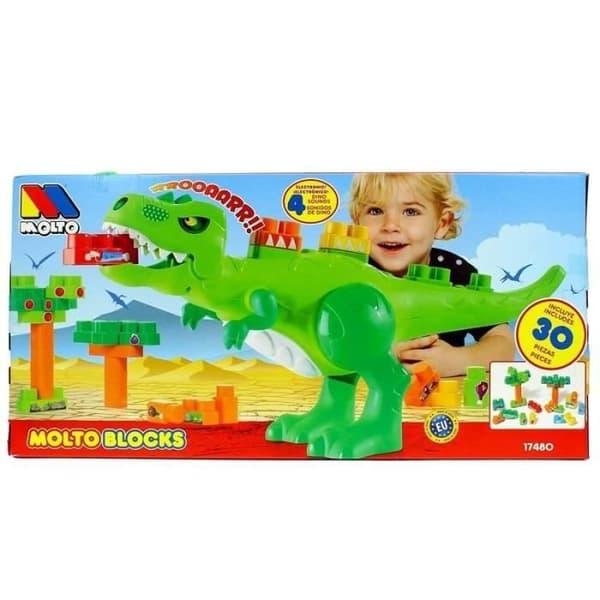 Byggset - Molto - 122015 - Dinosaurus - 30 block - Dinosaurusljud
