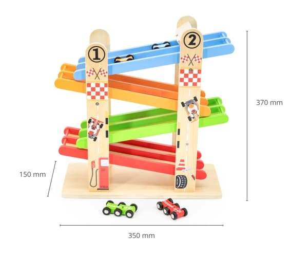 Viga 44744 Racerbana med dubbel ramp