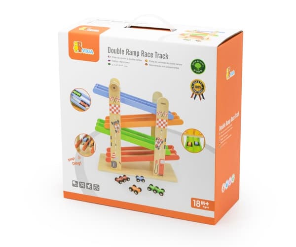Viga 44744 Racerbana med dubbel ramp