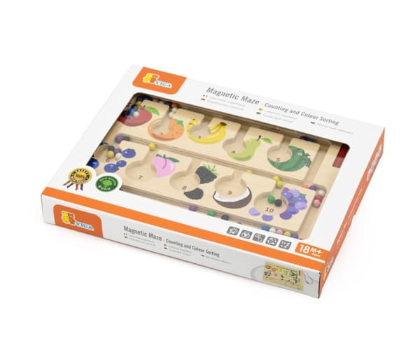 Viga 44745 Magnetic Maze - laskee ja lajittelee värejä