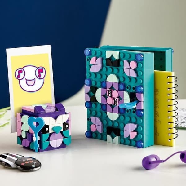 LEGO® DOTS 41925 hemliga lådor, smyckeskrin, barns konst och hantverk, sovrumsdekoration
