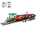 Miniatyrbild 2 av 6: LEGO® City 60423 Spårvagnen och stationen i centrum, fordon för barn från 7 år och uppåt