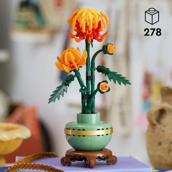 LEGO® Icons 10368 Krysantemum - byggbart blomsterdekorationsset för vuxna