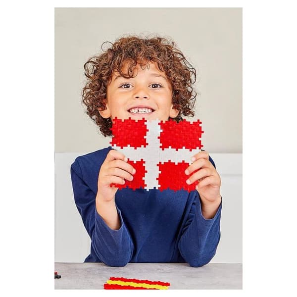 Discovery kit 600 stycken Flags of the world Mini + 2 byggplattor - Plus Plus