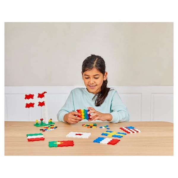 Discovery kit 600 stycken Flags of the world Mini + 2 byggplattor - Plus Plus