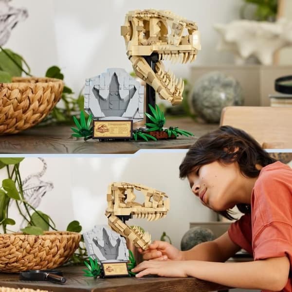 LEGO® 76964 Jurassic World Dinosauriefossiler: T. Rex skalle, Dino Toy, Inredning för barnrum
