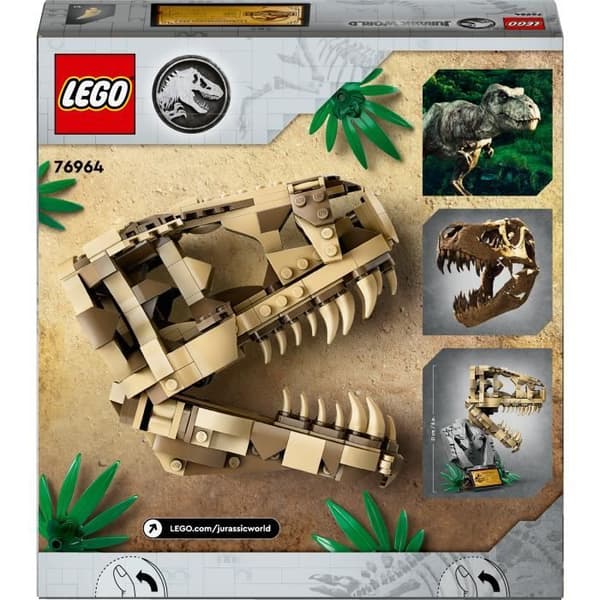 LEGO® 76964 Jurassic World Dinosauriefossiler: T. Rex skalle, Dino Toy, Inredning för barnrum