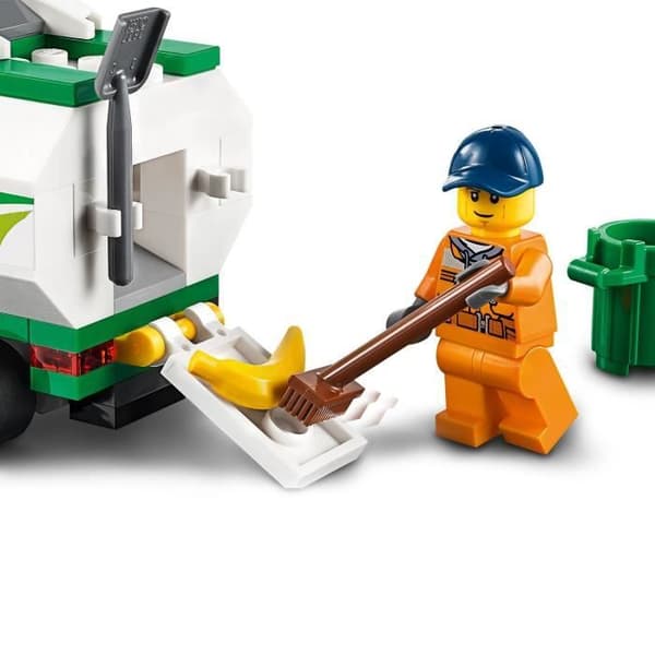 LEGO® City 60249 Sopmaskin med chaufför, sopbilsset för leksaksbilar för barn från 5 år
