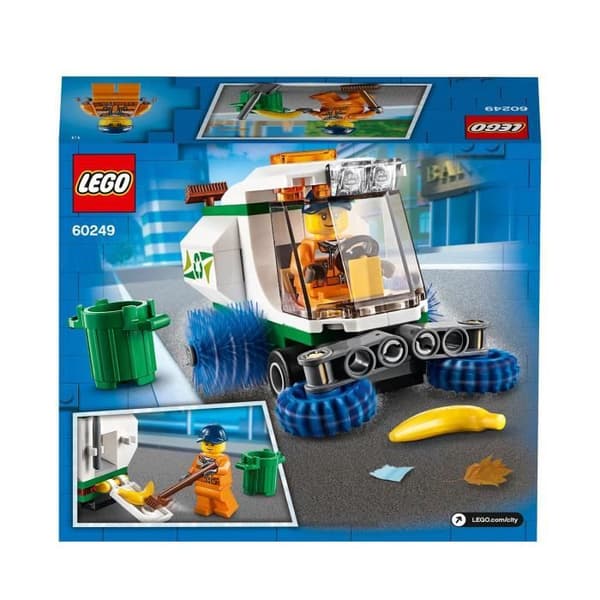 LEGO® City 60249 Sopmaskin med chaufför, sopbilsset för leksaksbilar för barn från 5 år