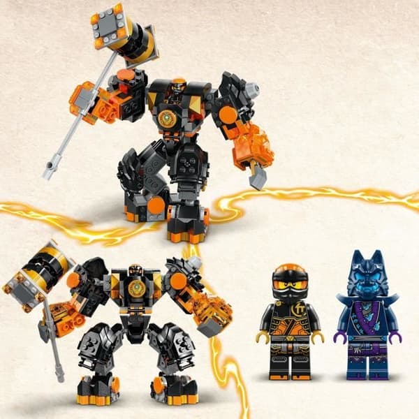 LEGO® 71806 NINJAGO Coles elementarrobot från jorden, leksak med 2 karaktärer inklusive en Cole-minifigur, Ninjapresent